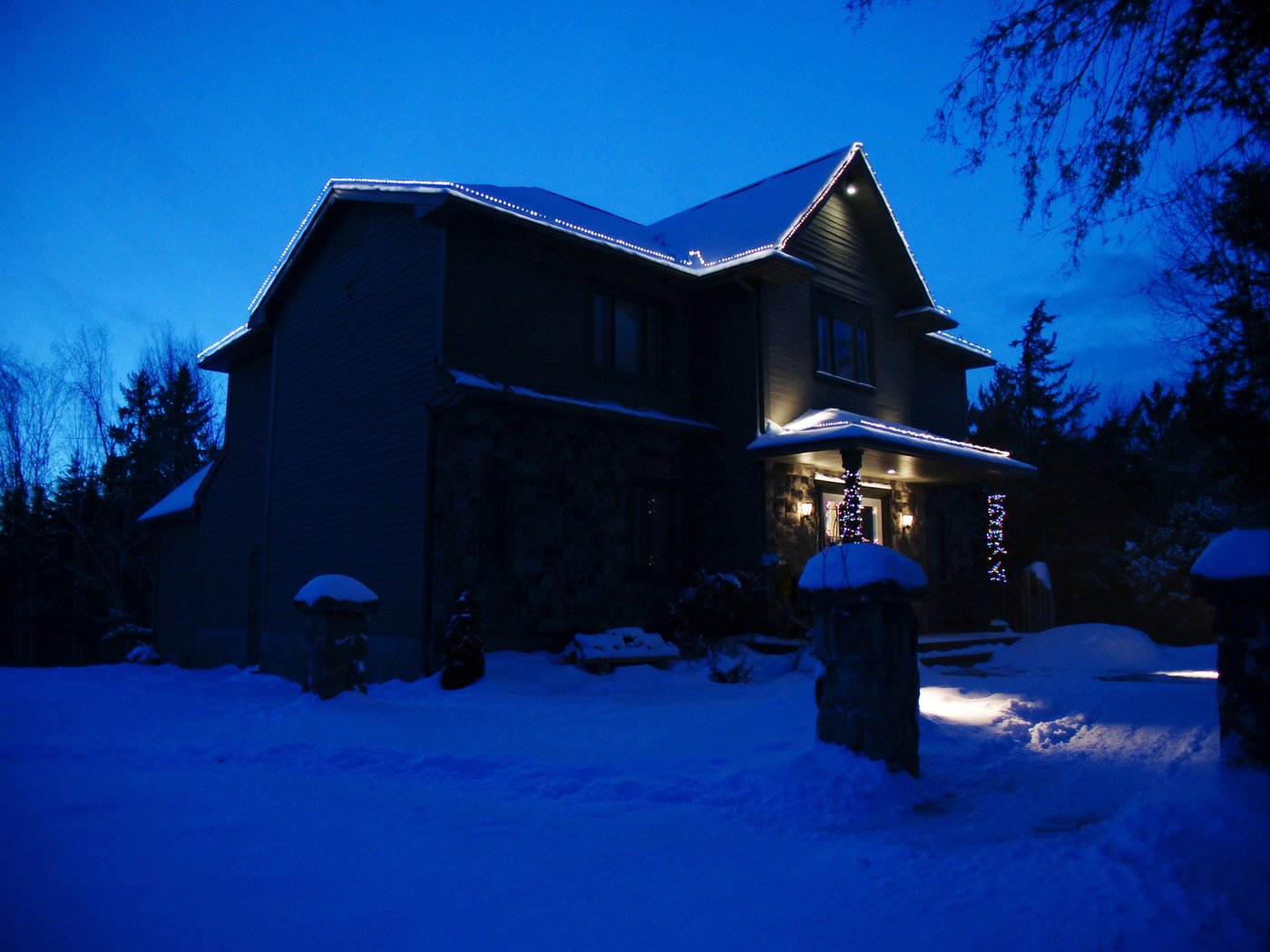 Maison illuminée pour les Fêtes à Saint-Jérôme